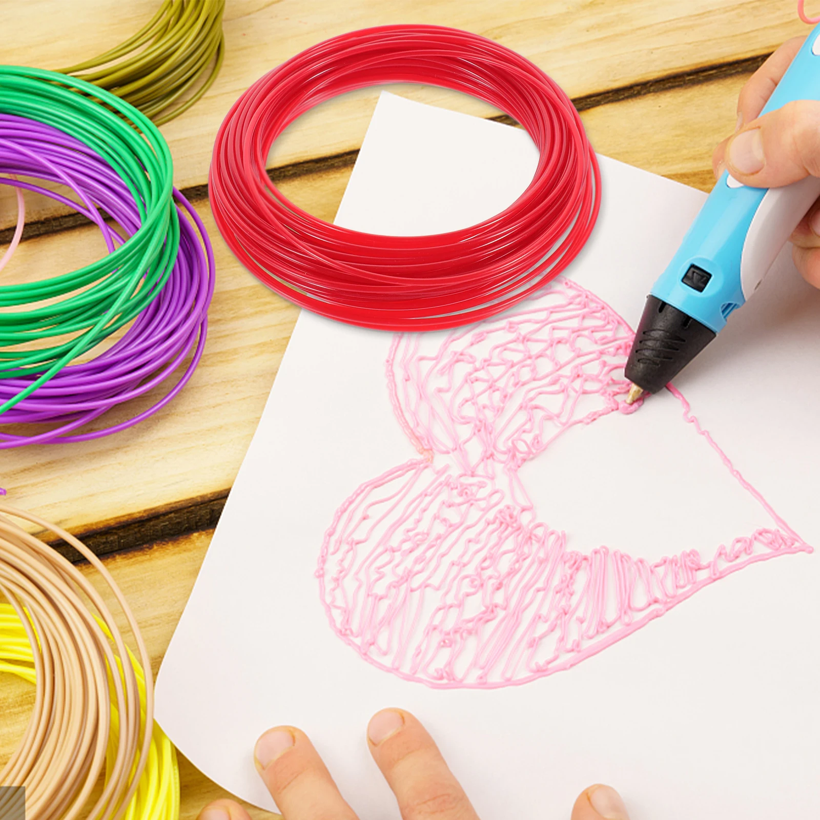 10 أمتار قلم طباعة ثلاثي الأبعاد مستهلكات مواد الطابعة عينة مكتب ABS