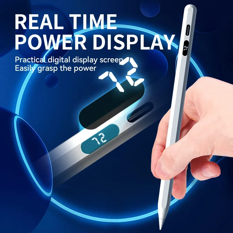 ZLRLMHY Universal Stylus Pen for IOS Android Apple iPhone iPad Google Xiaomi Huawei Tablet Phone with Digital Power Display Pen