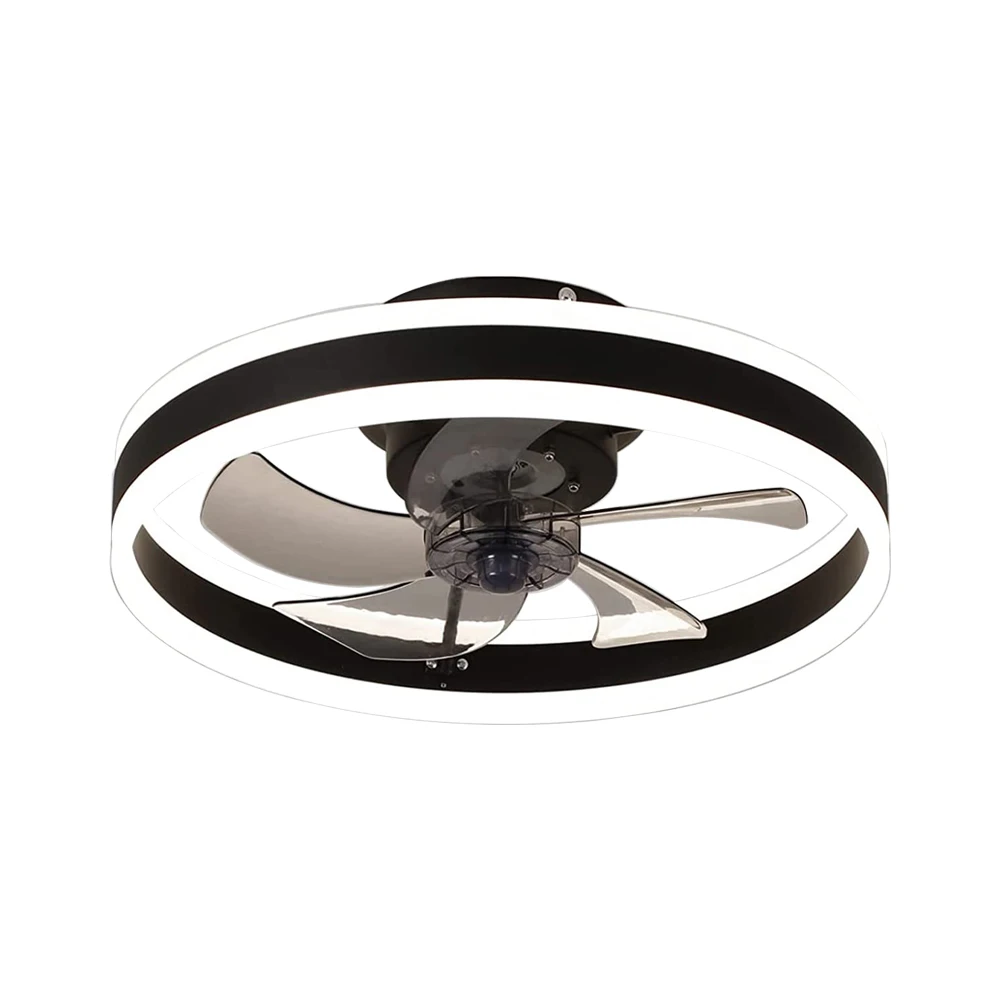Moderner Deckenventilator (mit Beleuchtung), leiser dimmbarer LED-Deckenventilator (mit Fernbedienung), für Schlafzimmer, Arbeitszimmer, Esszimmer,