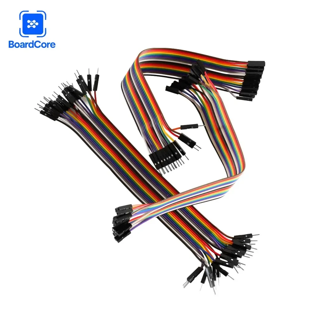 60-300 قطعة 20 سنتيمتر 20Pin دوبونت خط أنثى إلى أنثى ، ذكر إلى أنثى + ذكر إلى ذكر إلى أنثى لتقوم بها بنفسك اللوح طقم أسلاك توصيل معزز