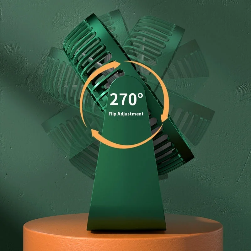 

NewusbSmall Electric Fan Mini Desktop Charging Office Desk Surface Panel Student Dormitory Mute Strong Wind