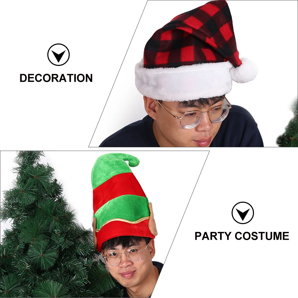 

Santa Hat Christmas Holiday Decoration Party Xmas for Kids Adults Funny Cosplay Aldult New Year