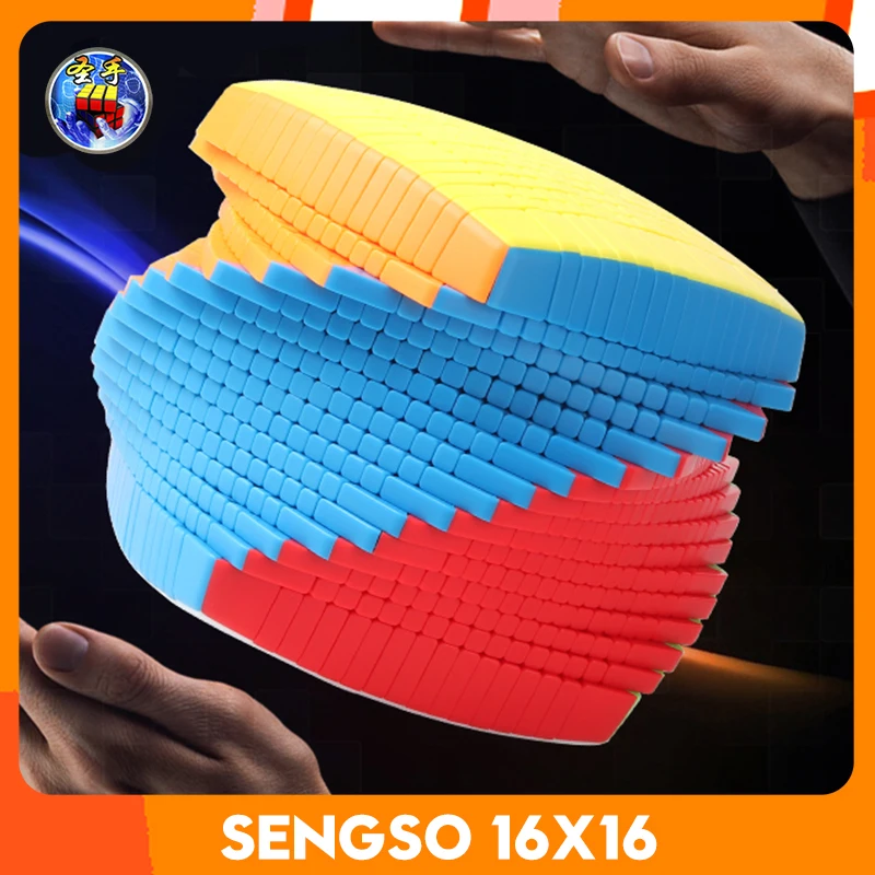 [CubeFun] Shengshou 16x16 Magic Speed Cube สติกเกอร์ Fidget ของเล่น Sengso 16x16 Cubo Magico ปริศนาเด็กของขวัญ