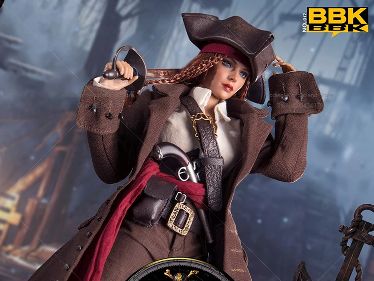 In Stock BBK BBK017 1/6 Scale Pirate Captain Sofia Female Girl Soldier 12inch Full Set Action Figure Doll Collection