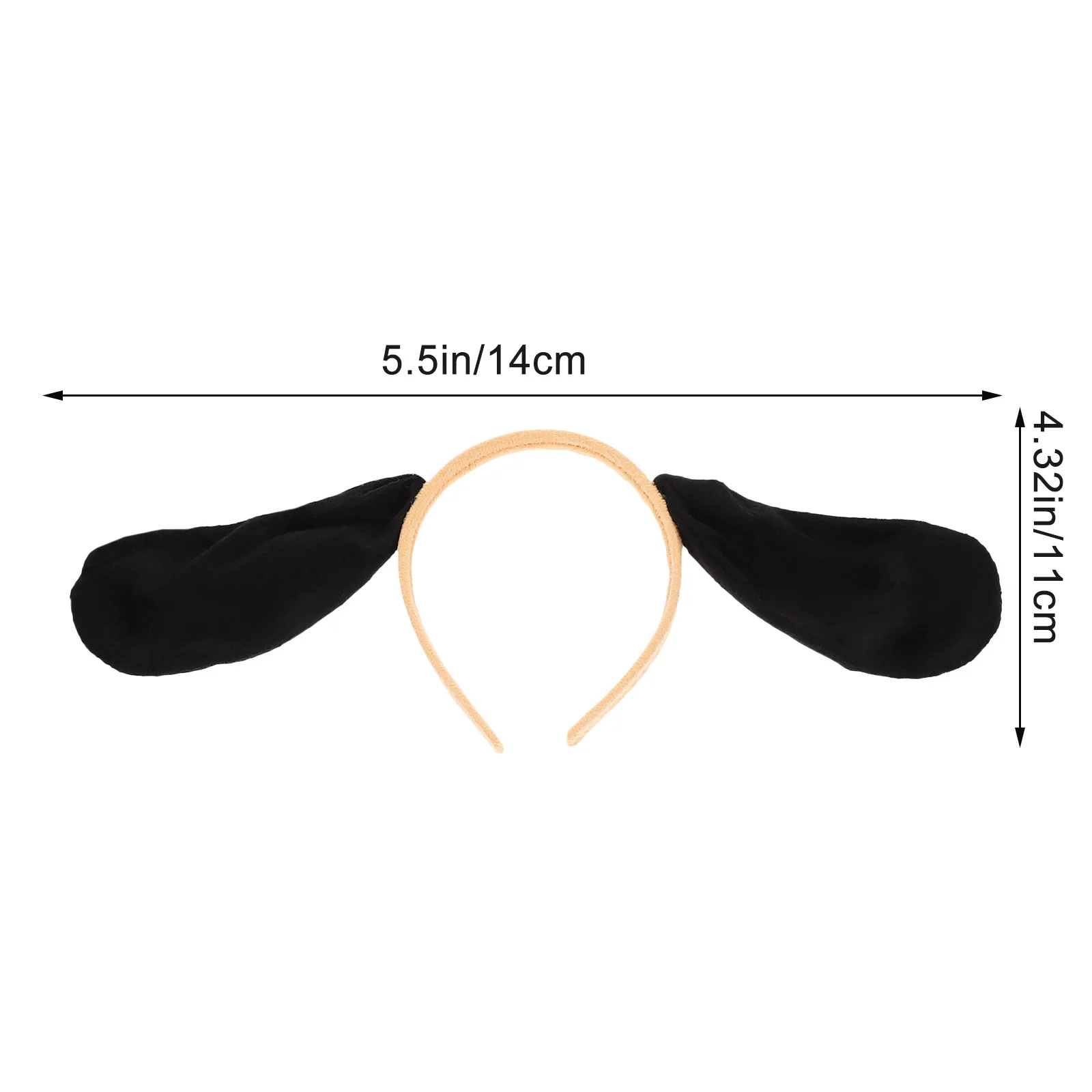 1Set Attractive Dog Ear Headband Set with Tail Bowtie Fake Nose for Kids Dress Up Animal Theme Parties Cosplay