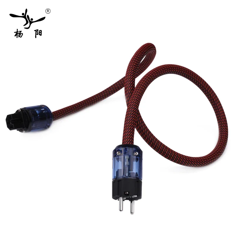 High-end Hifi audio FP-314Ag EU Power cable Lead EU Schuko Connection Pure Copper P037E+C037E IEC for HIFI Power Extension Cord