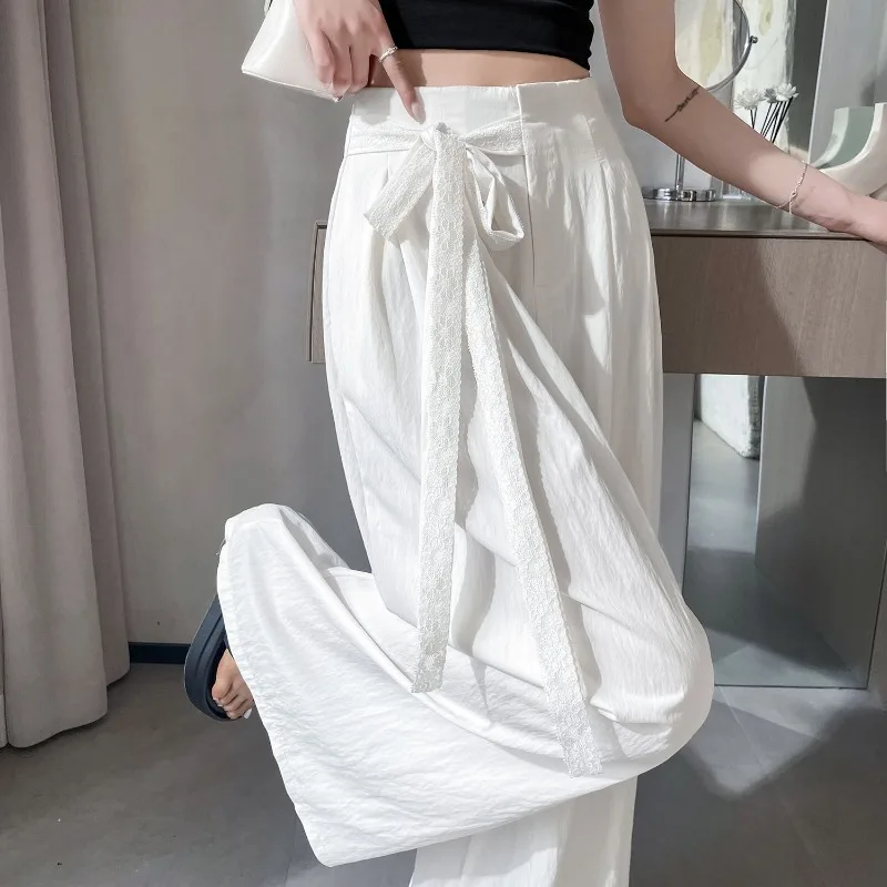 Damesbroeken Hoge taille Chique en elegant G Klassieke trends 2025, geheel medium vintage broeken, outfits Xxl damesbroeken met wijde pijpen