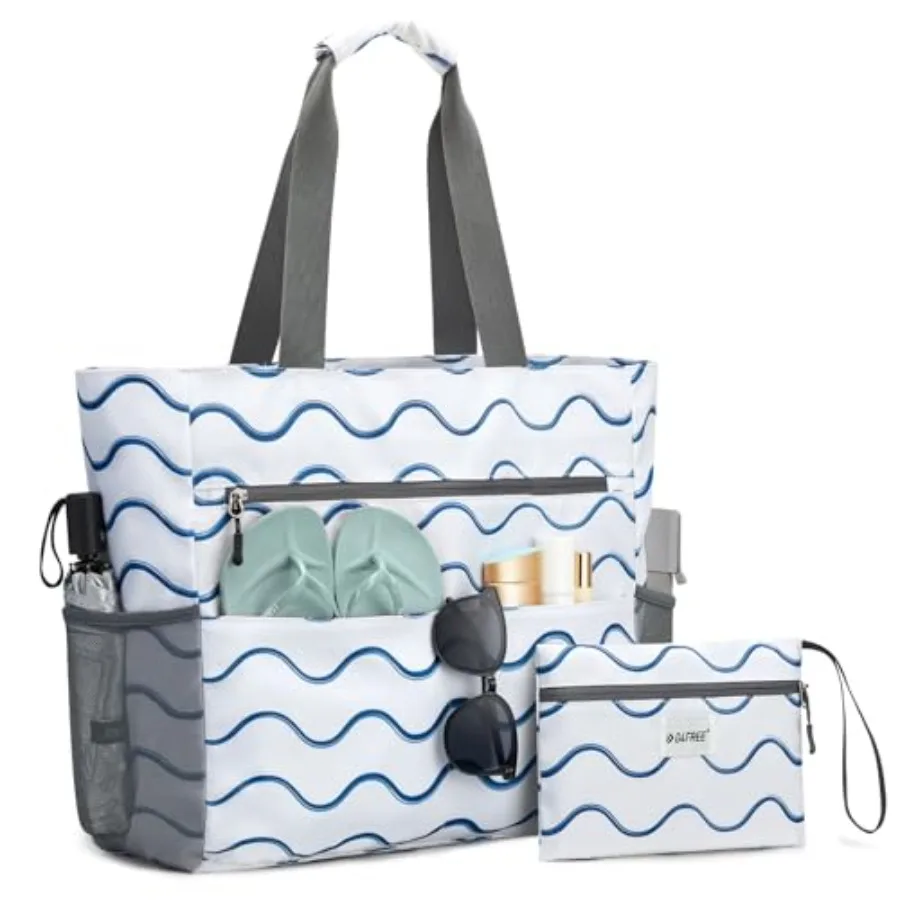 

Пляжная сумка, водонепроницаемая, устойчивая к песку, большая вместительная складная сумка для женщин