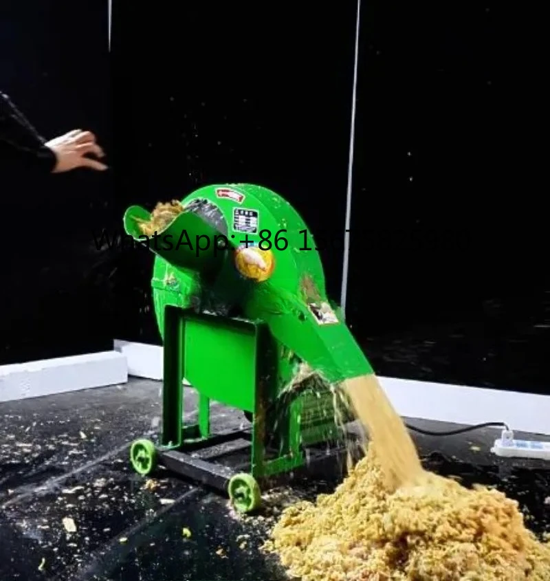 Small H ousehold Electric Plantain Chopper Banana Tree Shredder Plantain Pole Feed Processing Machine