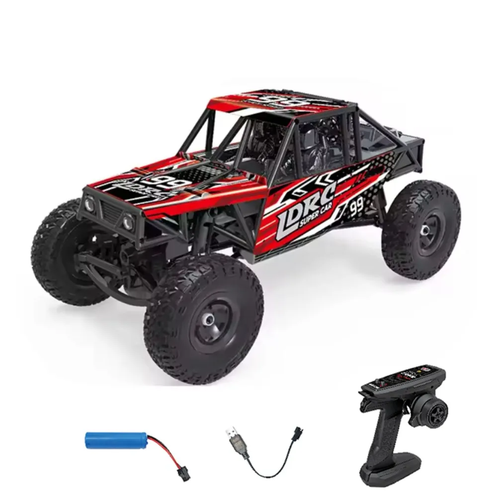 

LDRC LD18499 1/18 2.4G RC Climbing Car 4*4 Remote Control Vehicle 280 Brushed Motor ESC Ready to Go Battery Servo USB Charge