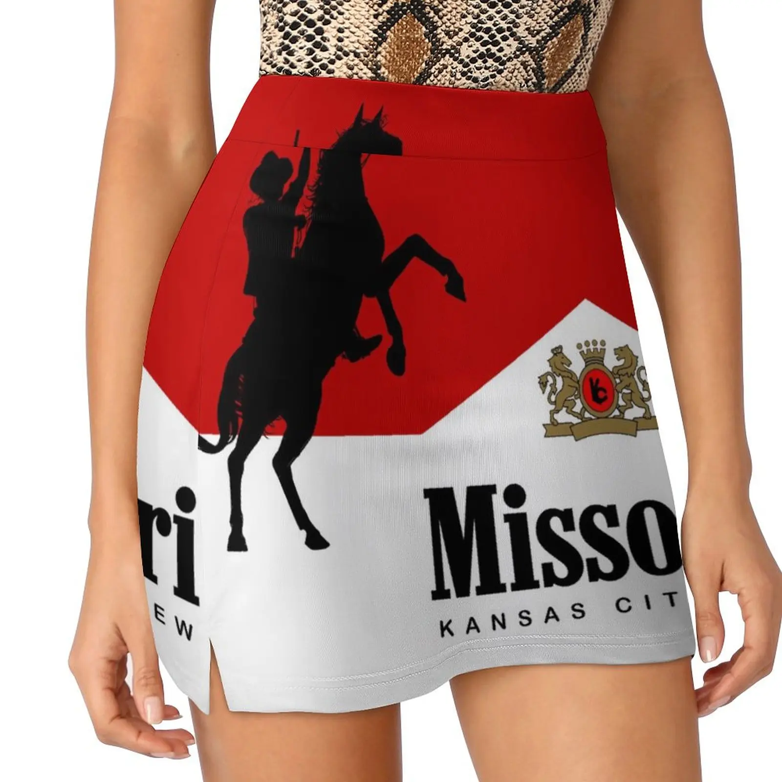 Missouri funny western print Mini Skirt fashion korean clothing mini skirt for women Woman short skirt