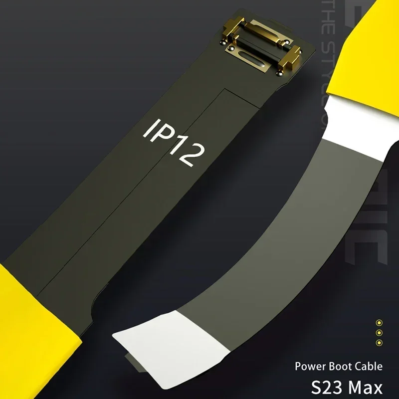 Cable de arranque eléctrico mecánico S23 Max para IP Android, línea de prueba de protección contra sobrecorriente y voltaje, herramienta de reparación de teléfonos inteligentes de fila suave FPC