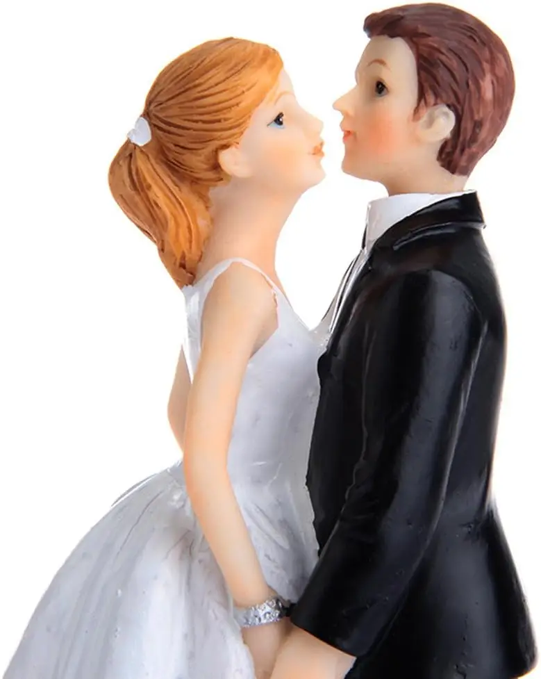 Sweet Couple Figurine Wedding Cake Topper