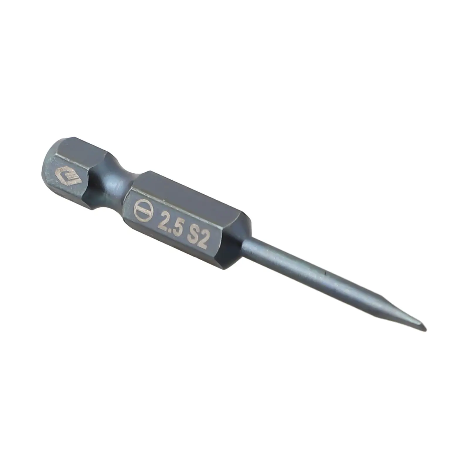 Practical Screwdriver Bit Slotted Tip 1/4'' Hex 2.0-6.0mm Alloy Steel Flat Head For Electric Hand Screwdrivers