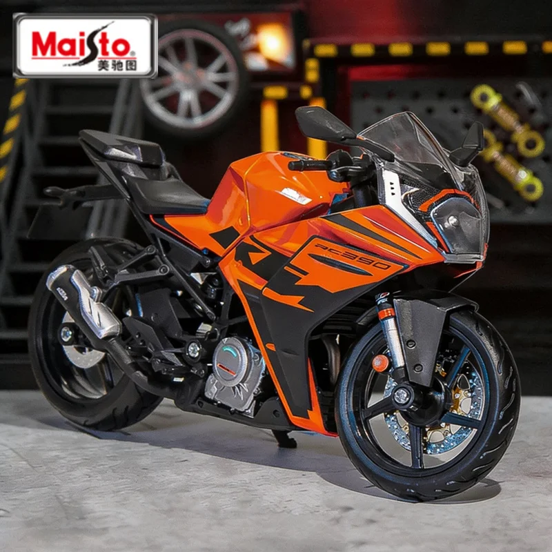 

Модель мотоцикла Maisto 1:12 KTM RC390 из литого металла, для шоссейных гонок, уличный спортивный кроссовый мотоцикл, игрушка для детей, подарок