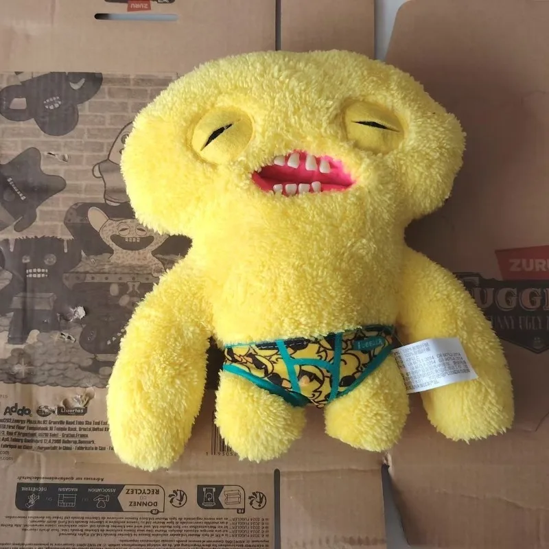 

1Pcs Random Original Fuggler Plush Toys Keychain Funny Ugly Monster Fugguler Rabbit Annoyed Alien Peluche Doll Pendant Gifts Kid