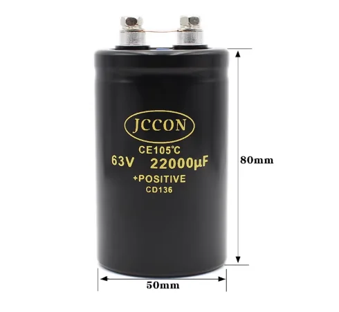 1-個-63v-22000uf-ボルト-ネジ足大型コンデンサ-50x80mm