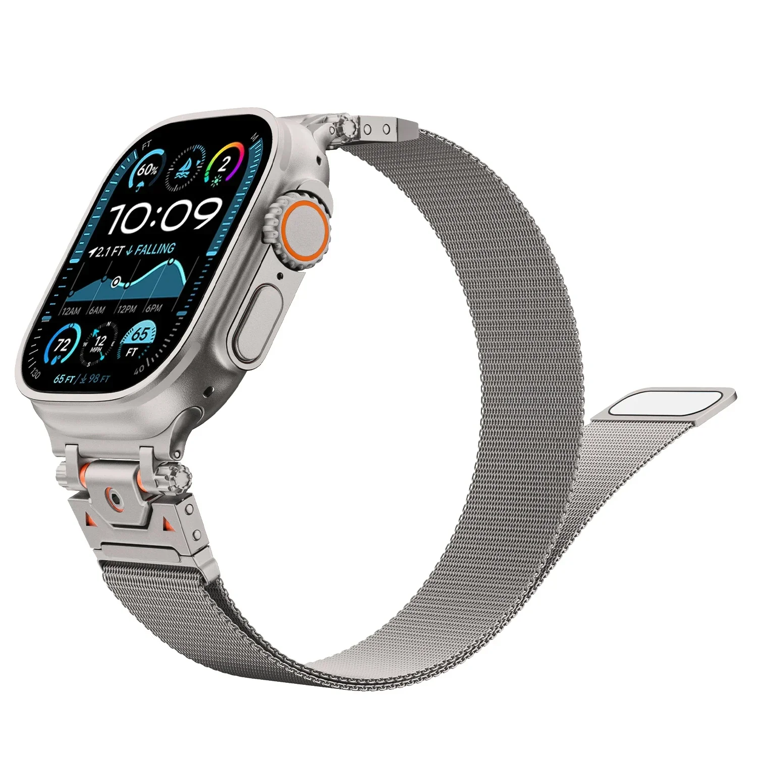 Luxury Milanese Loop Strap for Apple Watch Series 10 46mm Ultra 49mm Men Metal Band for Series 9 8 7 6 5 4 45mm 44mm Correa Band