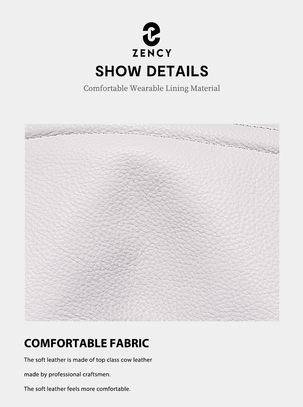 Zency Acryl-Ketten-Handtasche aus weichem Leder mit Tragegriff, luxuriöse kleine Unterarm-Umhängetasche für Damen, weiß, modische Schultertasche – Detail 16