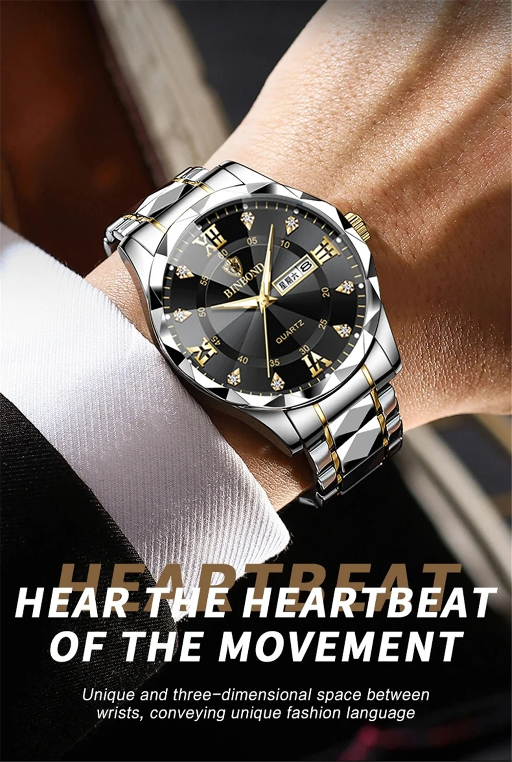 High Quality Fashion Quartz Wristwatches Swiss Brand Mens Dress Diamond Watches For Man Automatic Watch Men Digital Luxuoso