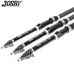 Portable Spinning Rock Fishing Rod Telescopic Carbon Fiber Pesca Carp Travel Feeder Pole 1.5M 1.8M 2.1M-3.0M Durable Tackle