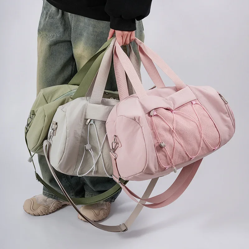 حقيبة سفر ذات سعة كبيرة حقيبة كتف نسائية محمولة للياقة البدنية واليوجا حقيبة رياضية مقصورة أحذية مستقلة حقيبة رحلة قصيرة #1