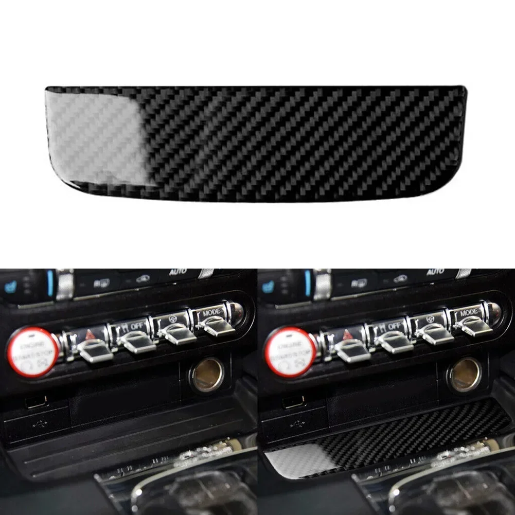 Upgrade Your Style with High Quality Carbon Fiber Watercup Panel Sticker Cover Trim For Ford Mustang 2015 2019