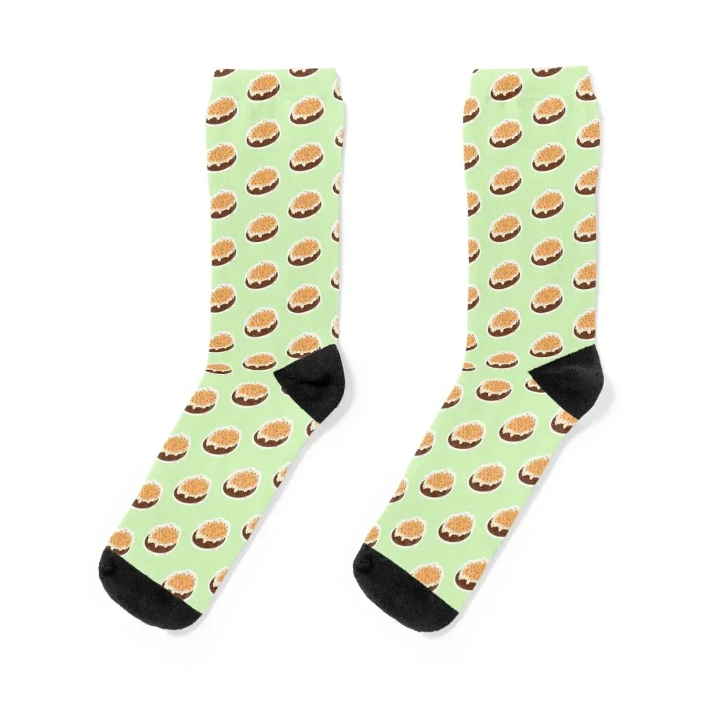 Loaded Baked Potato Socks halloween crazy Socks Women Men's