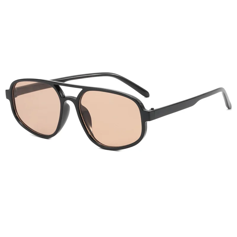 Lunettes de soleil carrées vintage à grand cadre pour hommes et femmes, lunettes de soleil rétro, lunettes de soleil rondes pour hommes et femmes, marque