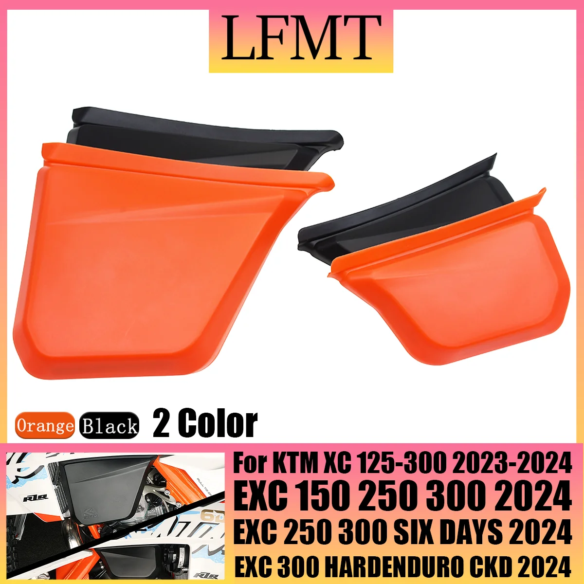 For KTM  EXC300 EXC250 EXC250 EXC 300EXC 6D 250 300 SIX DAY SNEW 2024 Motorcycle Oil tank left and right protective cover shell