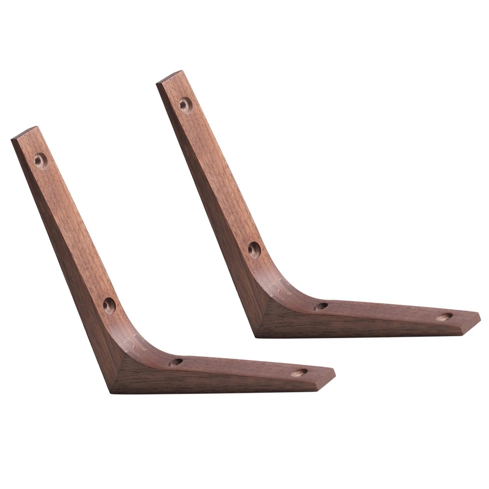 

2pcs Shelf Brackets Wooden Shelf Brackets Fixed Compartment Durable Shelves Support Wooden Corner Brace Storage Rack Hardware