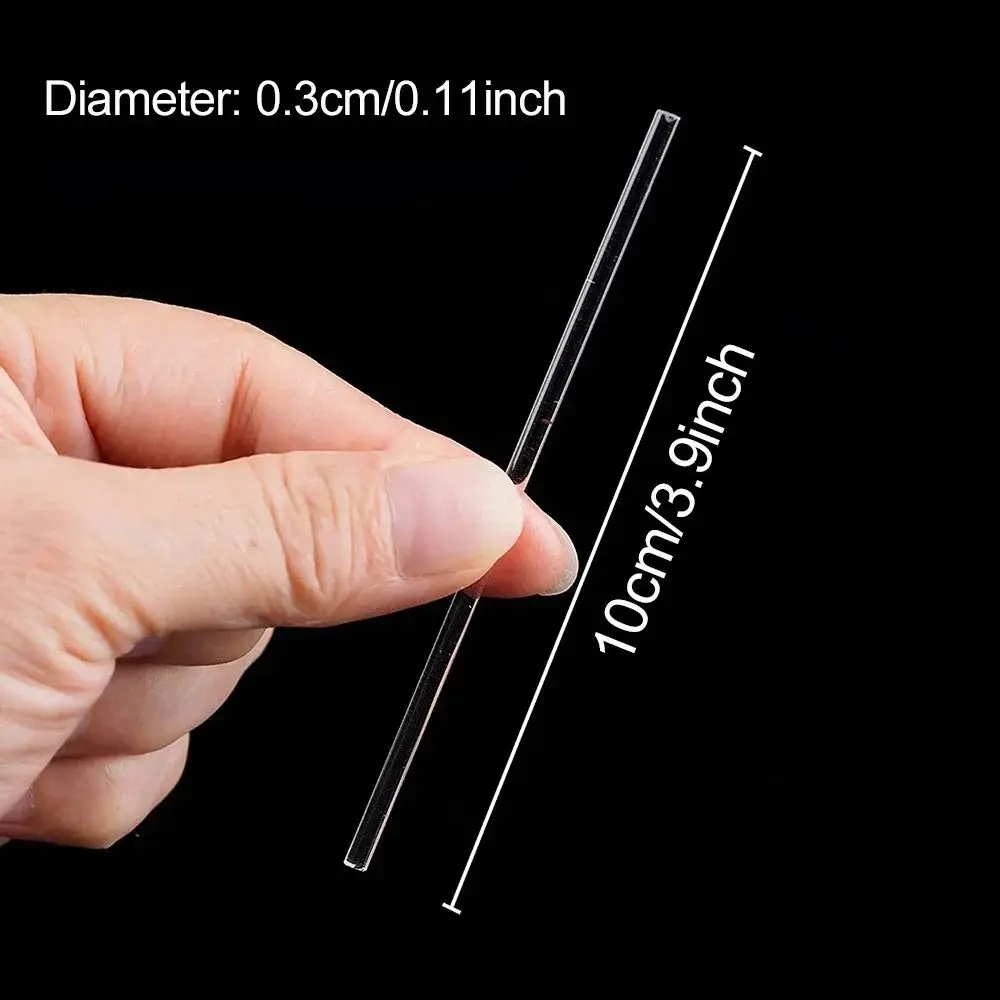 50Pcs Transparent Lollipop Sticks Candy Bar Candy Chocolate Stirring Rod Acrylic Baking Cakes Topper Tools Cake Sticks