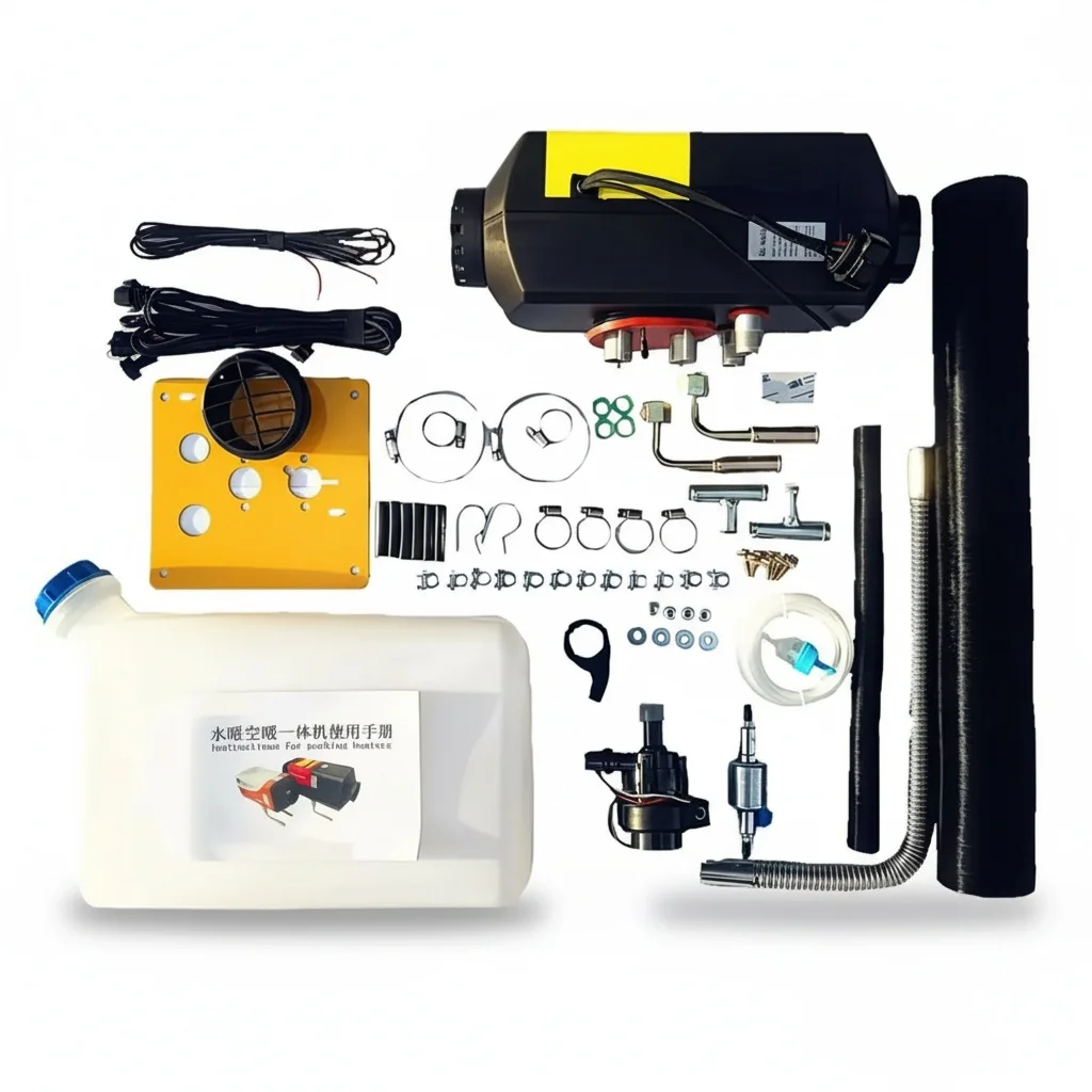 

Diesel Parking Heater, 5kW 12V 24V and 7kW 24V Integrated Water Heater, 380*140*150mm Heavy Duty Diesel Engine Preheater