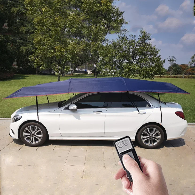 2023 Summer Products Anti-UV Automatic Folding Sun Shade Covering Roof Car Cover Umbrella Sunshade Car Tent