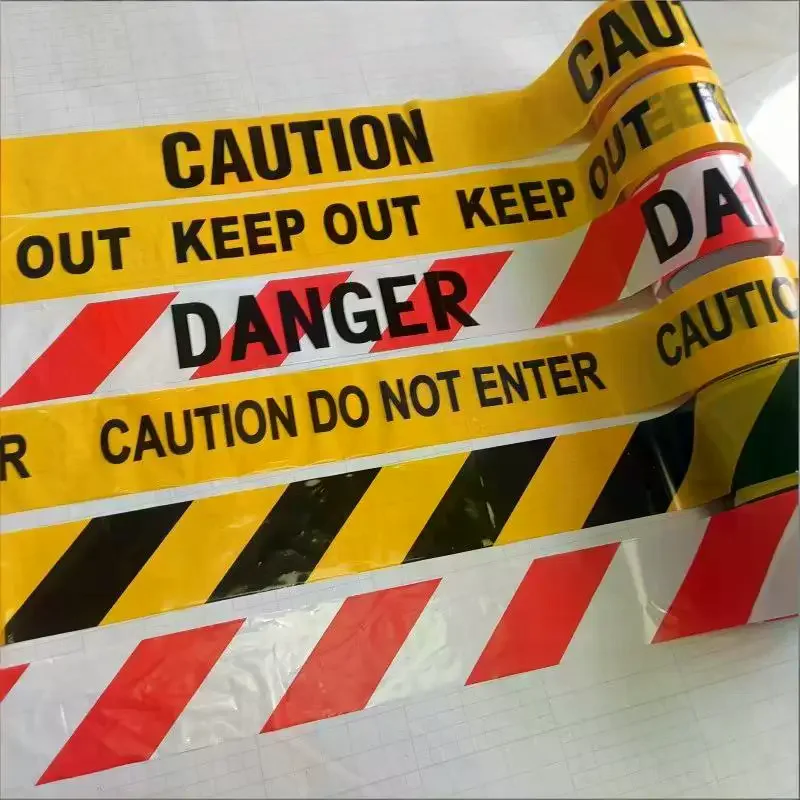 

/&/1 Rolls Yellow Black Printed Warning Tape Do Not Enter Barrier Barricade Safety Construction Caution Polices Line Crime Scene