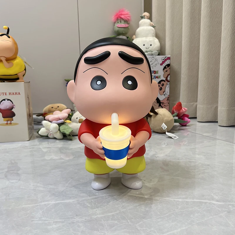 Spot Coke 35cm Crayon Shin Chan Patting Night Light Cute Cartoon Handmade Anime Accessories Trendy Play Birthday Gift