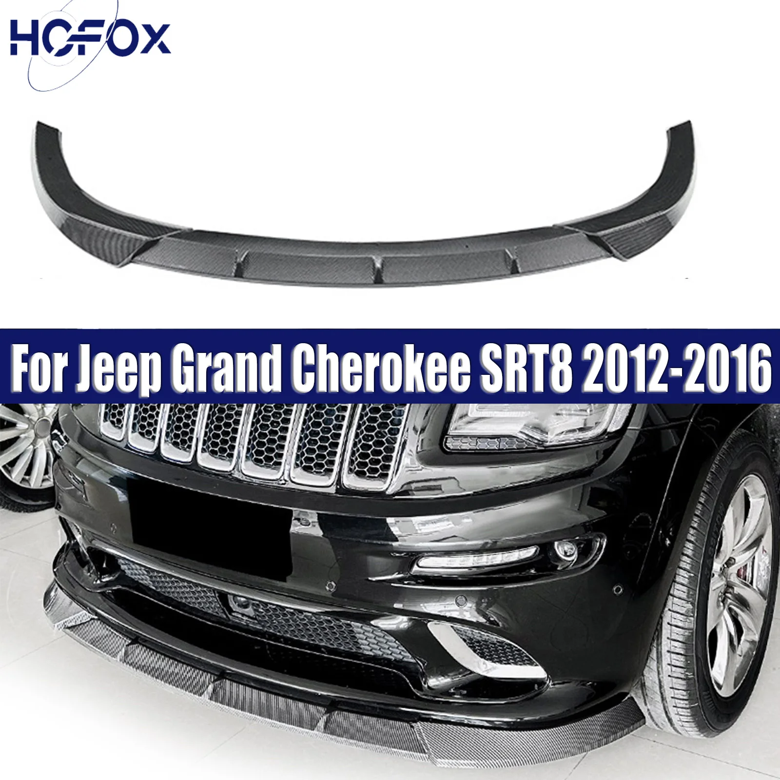 

Car Front Bumper Splitter Lip Diffuser Guard Body Kit Cover For Jeep Grand Cherokee SRT8 2012-2016