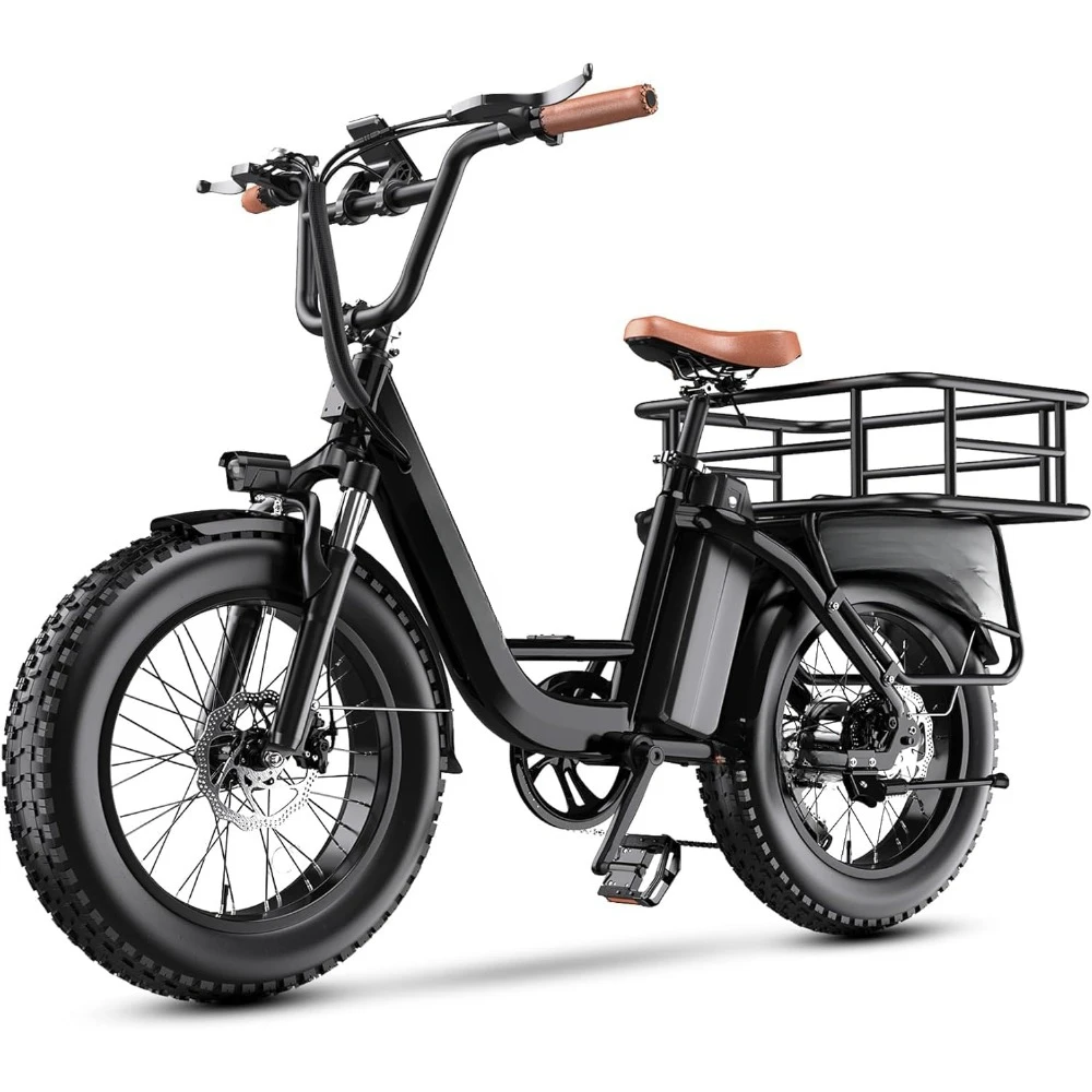 1500W Peak Electric Bike, 48V 20Ah Removable Battery Max Range 80Miles & 30MPH Electric Bicycle, 20''×4.0