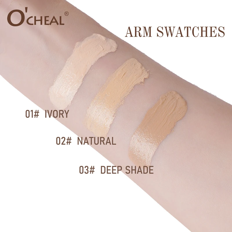 O'CHEAL Mushroom Cushion CC Cream Gesichts-Make-up Luftige Abdeckung Langanhaltend Feuchtigkeitsspendend Wasserfest Ölkontrolle Concealer BB Cream