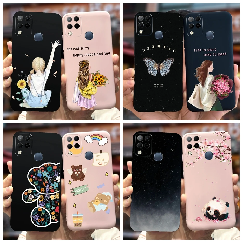 

For Infinix Hot 10s Case X689 X689B X689C New Fashion Cartoon Cover Soft TPU Phone Case For Infinix Hot 10S 10T Hor10s NFC Shell