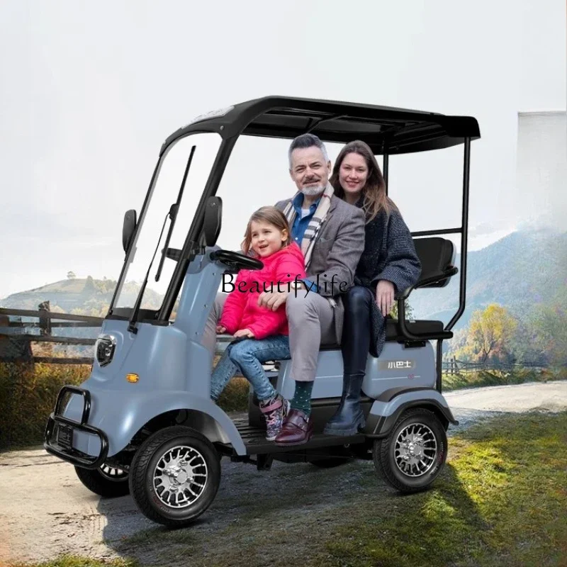 

pg45New minibus M3 the elderly scooter women pick up children with shed family small electric four-wheeler