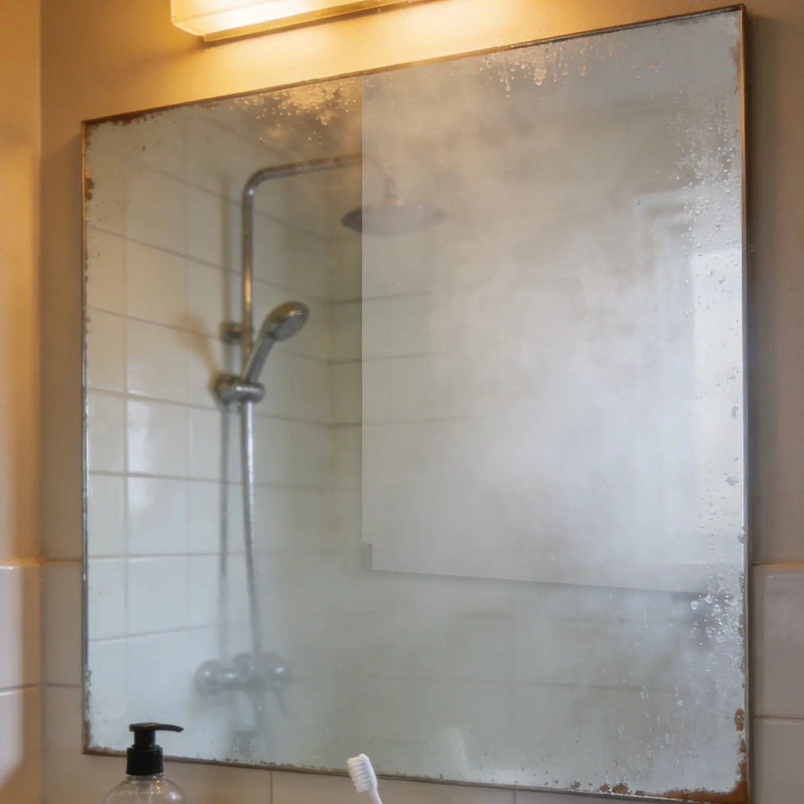 Anti Fog Mirror Film Bathroom Shower Waterproof Defogging Film Easy Application Adhesive Fog Sticker Vanity Mirror Clear