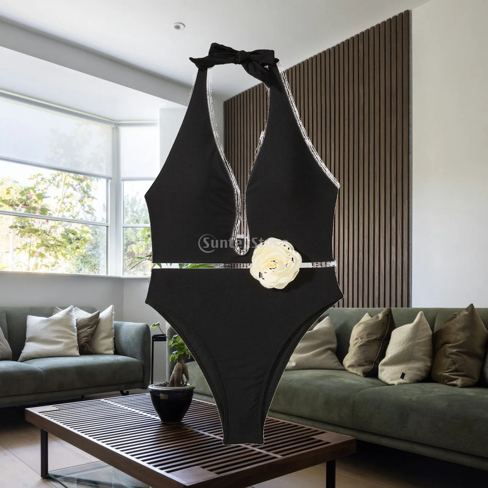 Womens Swimsuit Female Sleeveless Clothes Bikini for Club Beach Travel Surfing
