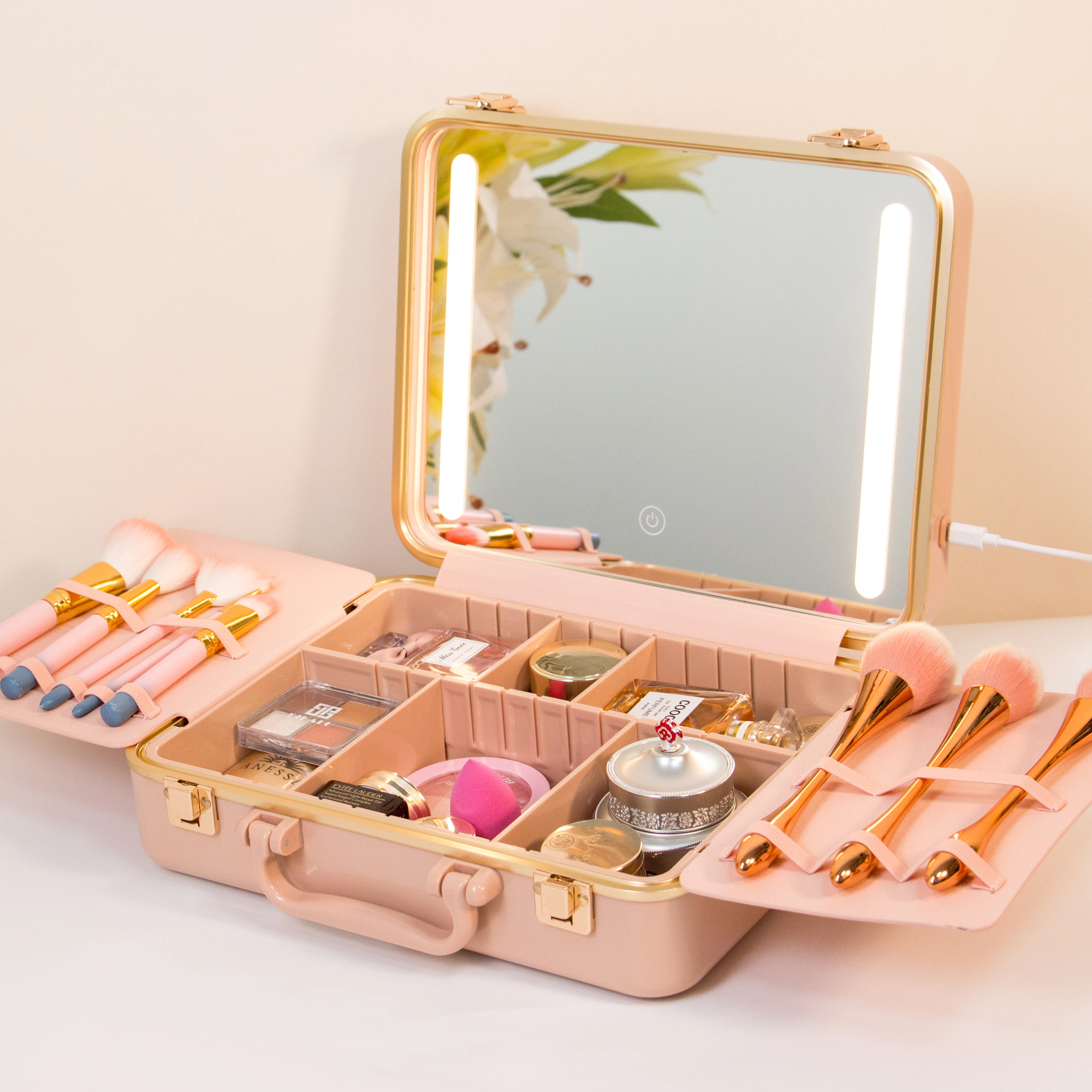 

New arrival 2024 makeup artist bag travel makeup case & bag makeup organizer beauty case portable cosmetic bag