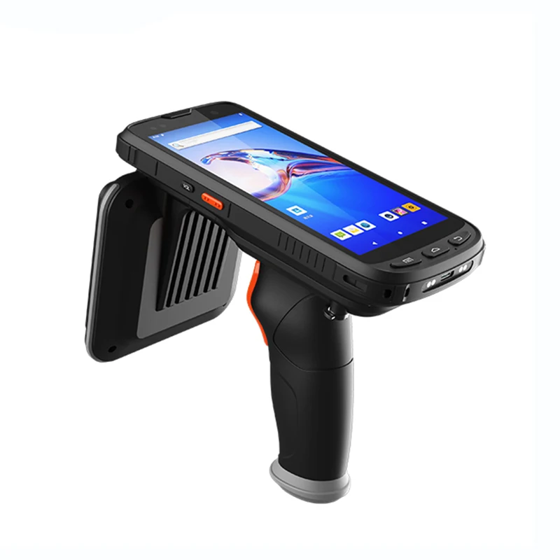 

Portable Wireless Android UHF RFID Reader Handheld Barcode Scanner with Display for Inventory