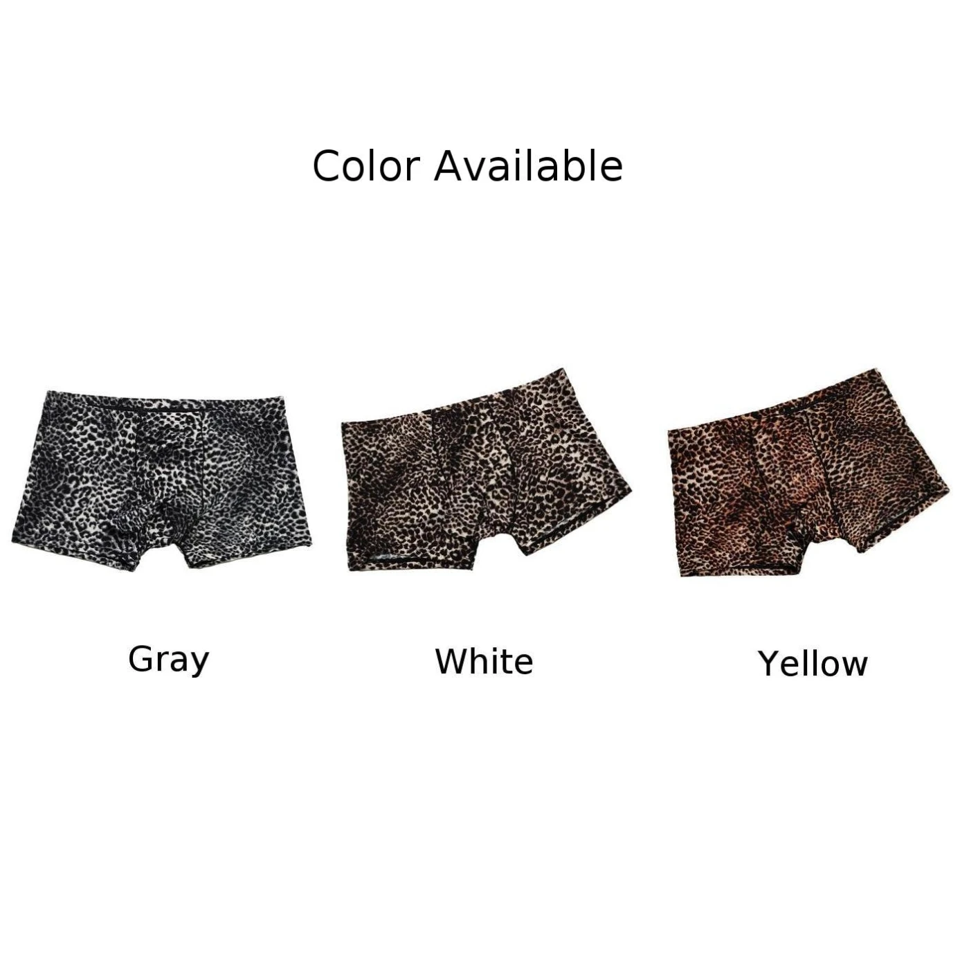 Calcinha de cintura baixa com estampa leopardo masculina, calcinha confortável com bolsa em U, lingerie sensual, cueca bem aparência