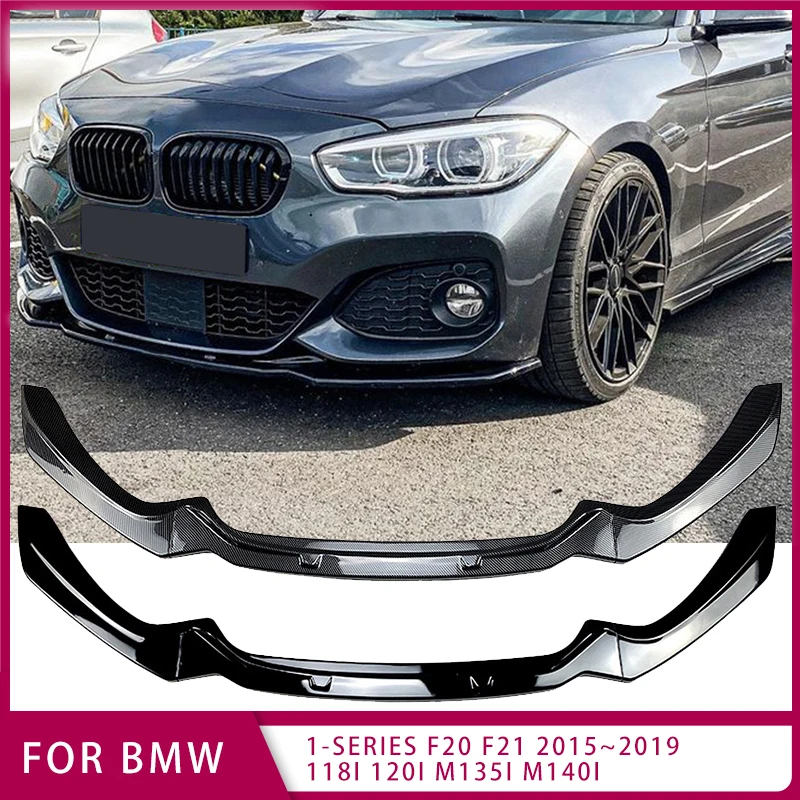 

For BMW 1-Series F20 F21 2015~2019 118i 120i M135i M140i Car Front Bumper Lip Splitter Diffuser Body Kit Spoiler M Performance