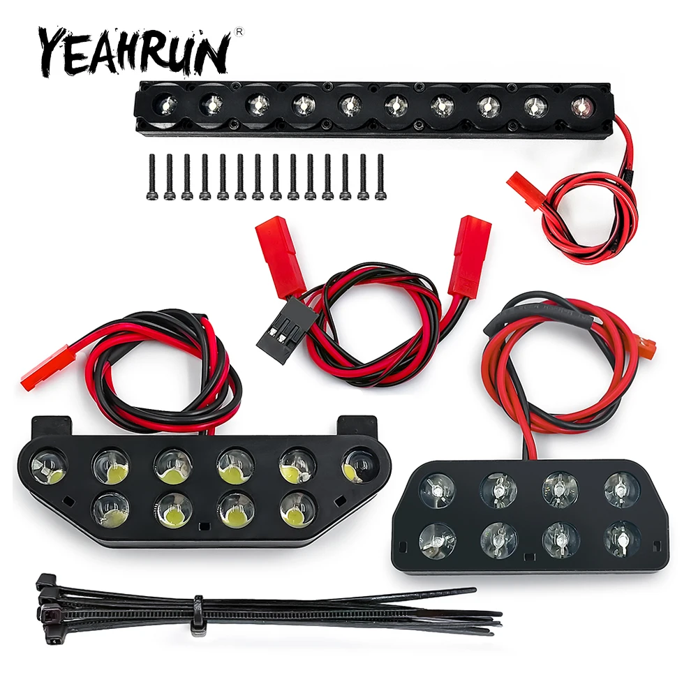 YEAHRUN Front Headlight Rear Taillights Kit Roof Light for 1/5 DBXL 2.0 4WD Gas Buggy RTR RC Truck Model Upgrade Decoration Part