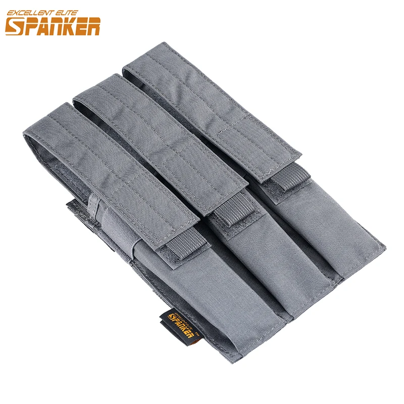 MP5 MP7 KRISS Triple Magazine Pouch Tactical Modular Molle Magazine Pouch Carrier Airsoft 500D Nylon Mag Bag