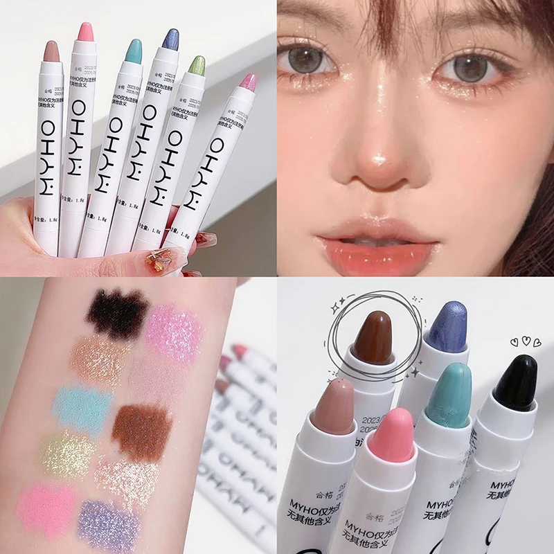 

Monochrome Lying Silkworm Highlighter Eye Shadow Pen Enlarge Eyes Natural Brightening Waterproof Sweatproof Eye Cosmetics